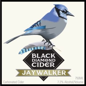Sparkling Semi-Sweet Cider 'Jaywalker', Black Diamond Cider