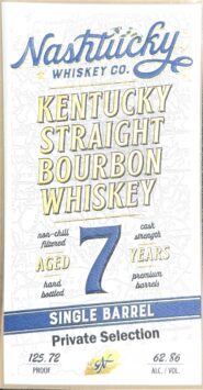 Straight Bourbon Whiskey, 7 Year Single Barrel #8421