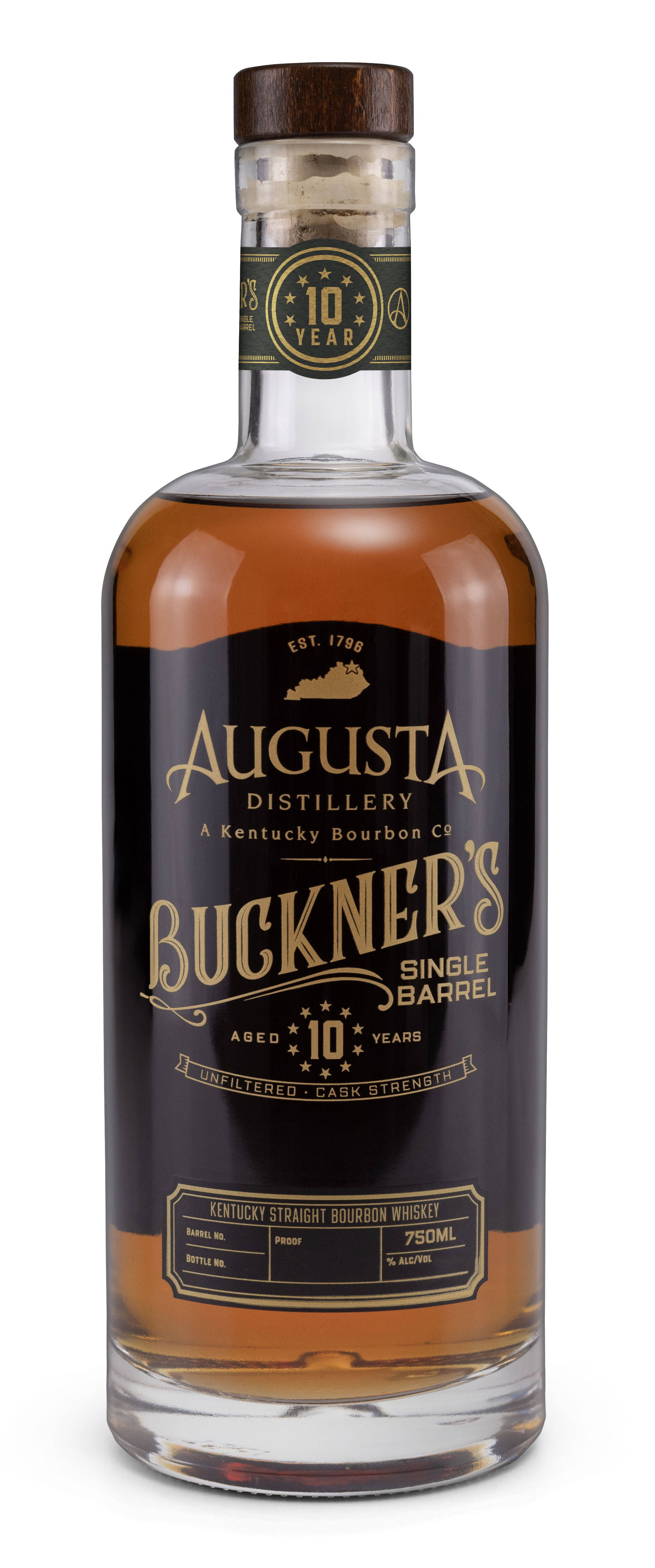 Straight Bourbon Whiskey, 'Buckner's 10', Cask Strength Single
