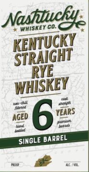 Straight Rye Whiskey, 6 Year Single Barrel