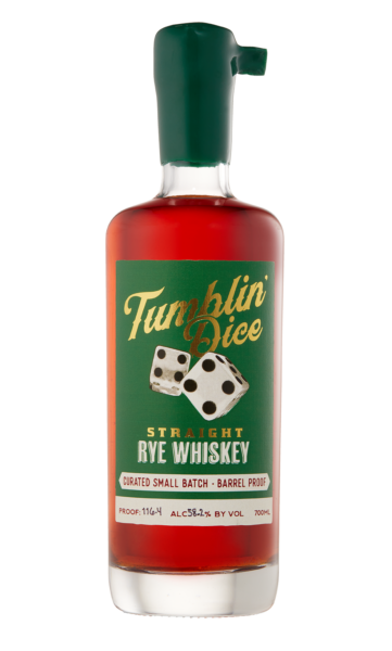 Straight Rye Whiskey Tumblin Dice  Small Batch Proof and Wood