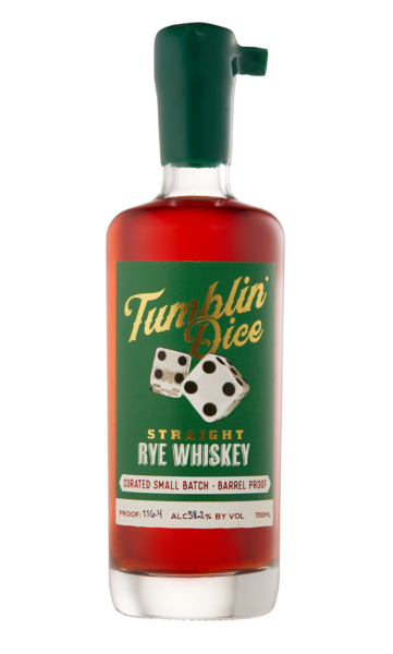 Straight Rye Whiskey Tumblin Dice  Small Batch