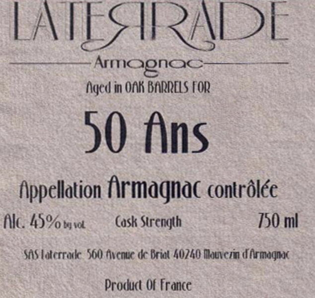 Vintage Armagnac 50 Year Old