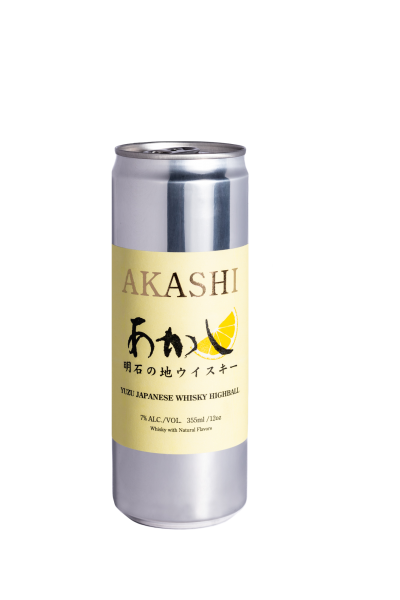 Yuzu Whisky Highball, Akashi [4-pk CANS], Eigashima Shuzo