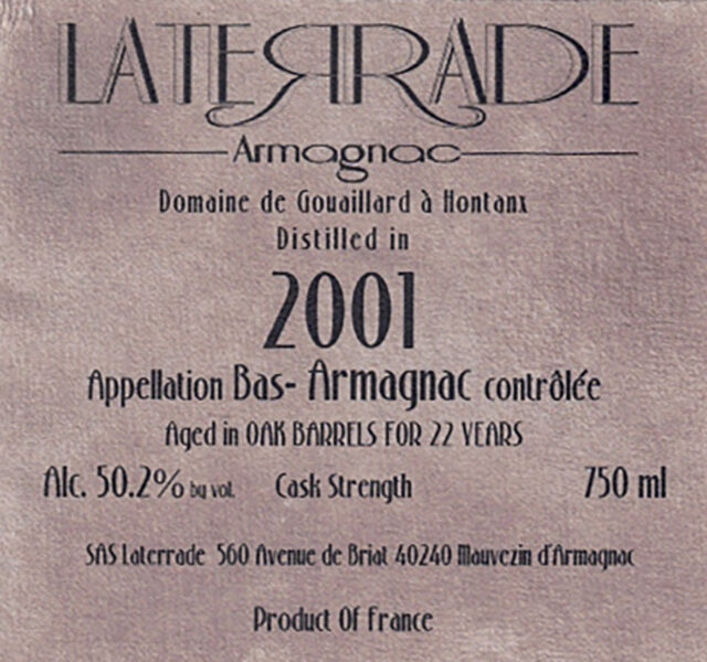 Vintage Armagnac Domaine de Gouaillard