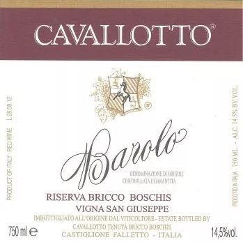 Barolo Riserva San Giuseppe Cavallotto MWO