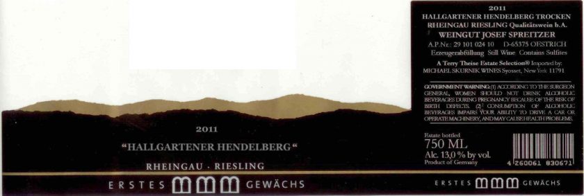 Spreitzer 'Alte Reben' Riesling Trocken