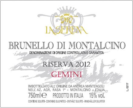 Brunello di Montalcino Riserva 'Gemini'