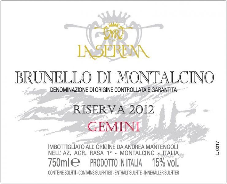 Brunello di Montalcino Riserva Gemini La Serena