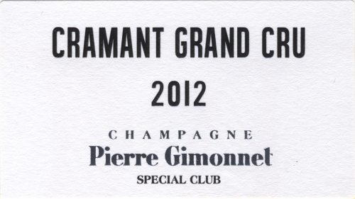 Pierre Gimonnet & Fils 'Spécial Club Cramant Grand Cru' Brut