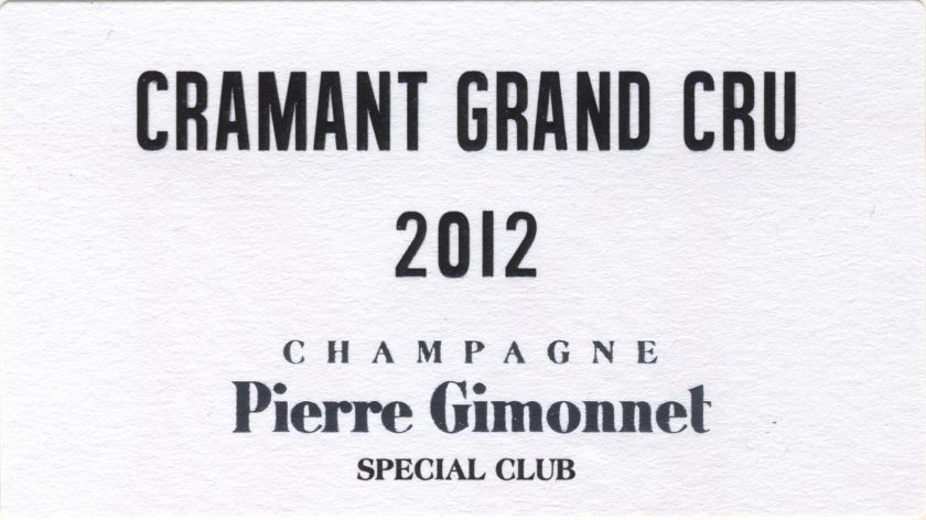 Pierre Gimonnet  Fils Spcial Club Cramant Grand Cru Brut