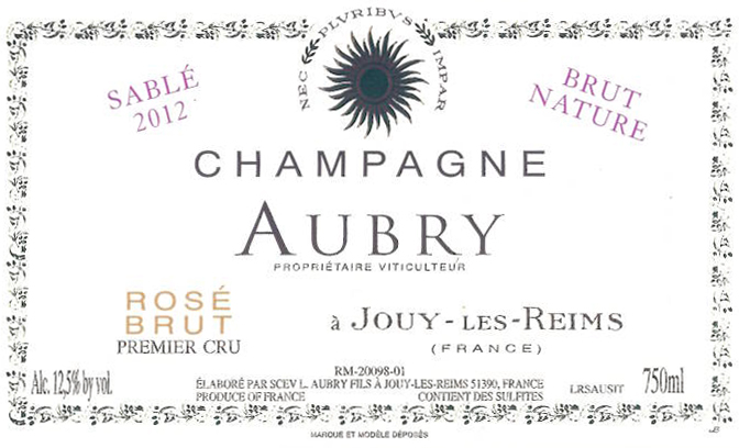 L. Aubry Fils 'Cuvée Nicolas Francois Aubry' Sablé Rosé Brut