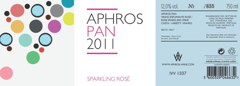 Sparkling Rosé, 'Pan', Aphros