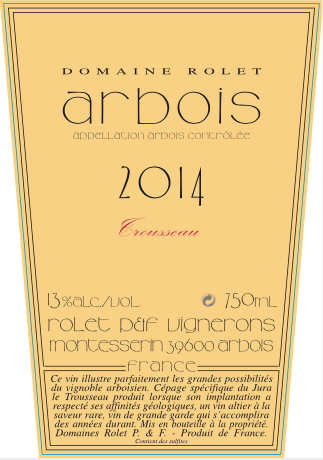 Arbois Trousseau, Domaine Rolet