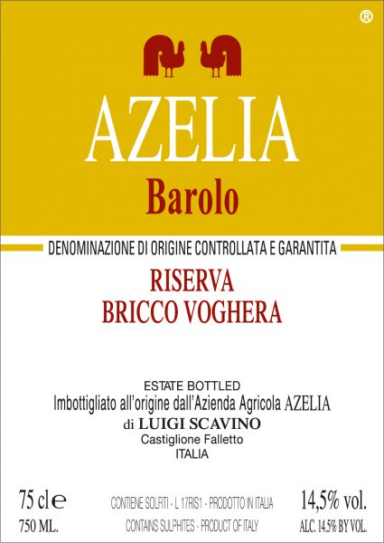 Barolo Riserva Bricco Voghera Azelia wood