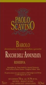 Barolo Riserva Rocche Annunziata Paolo Scavino