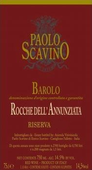 Barolo Riserva 'Rocche Annunziata'