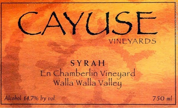 Syrah En Chamberlin Cayuse Vineyards