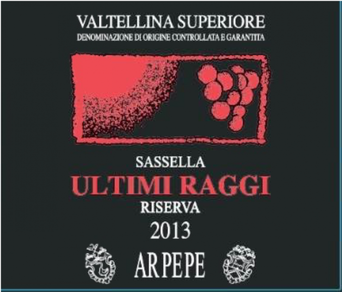 Valtellina Superiore Riserva Sassella Ultimi Raggi ARPEPE