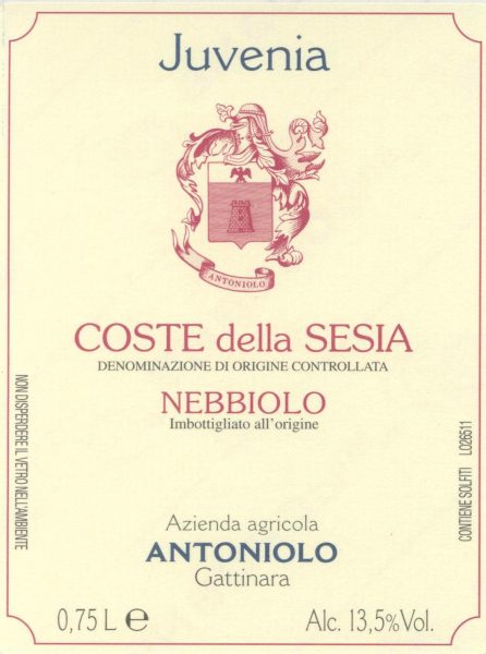 Nebbiolo Coste della Sesia Juvenia