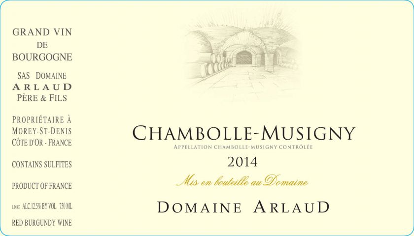 ChambolleMusigny Domaine Arlaud