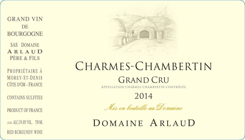 Charmes-Chambertin Grand Cru, Domaine Arlaud