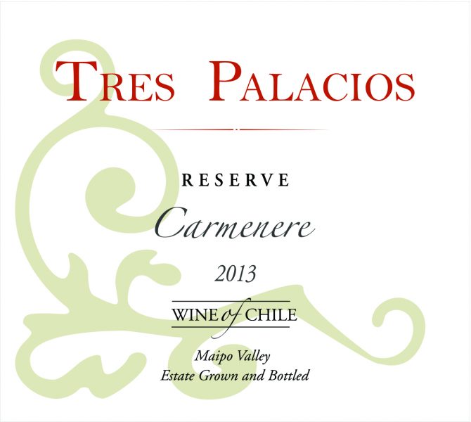 Carmenere Reserva Tres Palacios