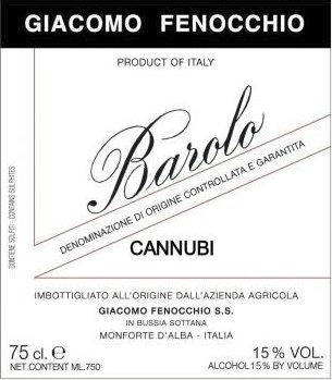 Barolo Cannubi Giacomo Fenocchio