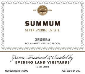 Chardonnay Summum Evening Land