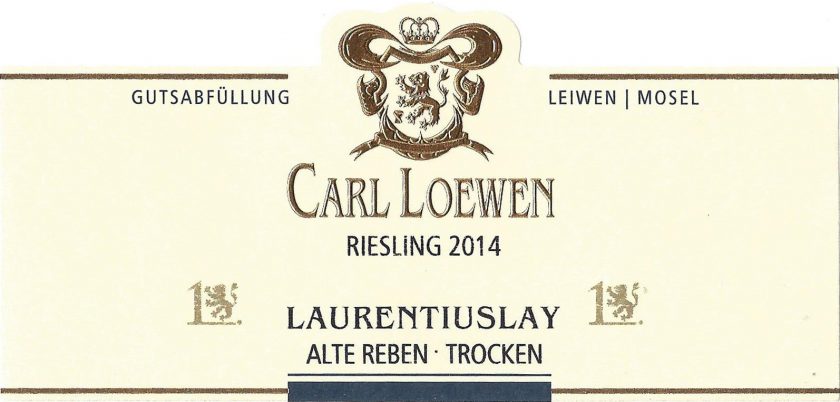 Loewen Leiwener Laurentiuslay Alte Reben Riesling Erste Lage Trocken