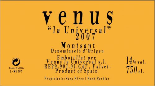 Montsant Tinto, 'Venus'