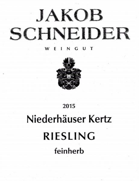 Schneider Niederhuser Auf der Kertz Riesling Feinherb