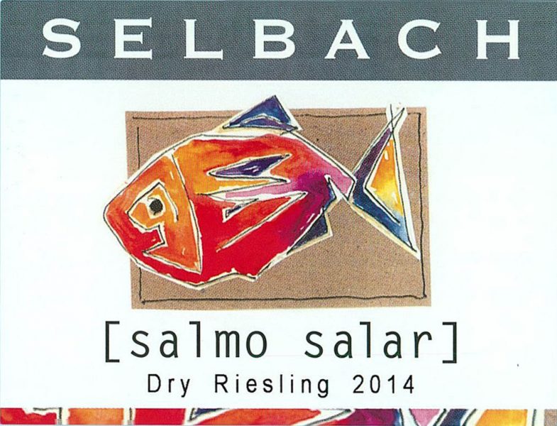 Selbach Salmo Salar Riesling Dry Fish Label