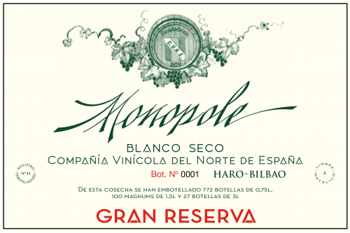 Rioja Blanco Gran Reserva 'Monopole Clasico', CVNE