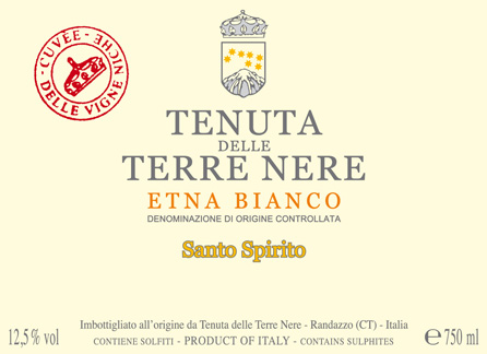 Etna Bianco 'Le Vigne Niche-Santo Spirito', Terre Nere