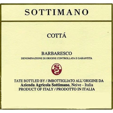 Barbaresco 'Cotta',  Sottimano