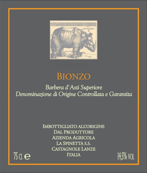 Barbera dAsti Superiore Bionzo