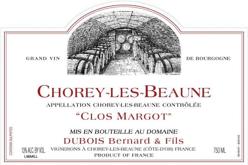 Chorey Les Beaune Clos Margot Domaine Bernard Dubois