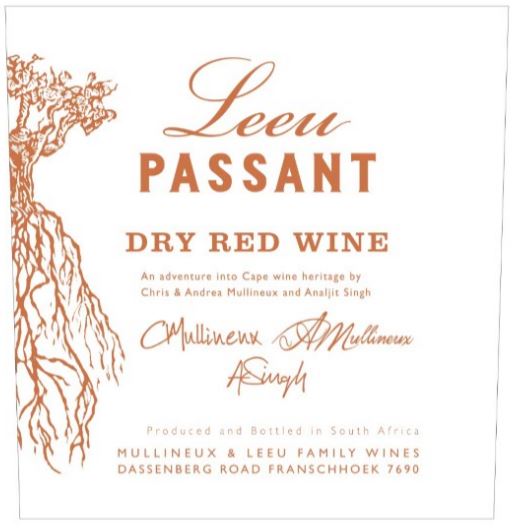 Dry Red Wine 'Western Cape', Leeu Passant