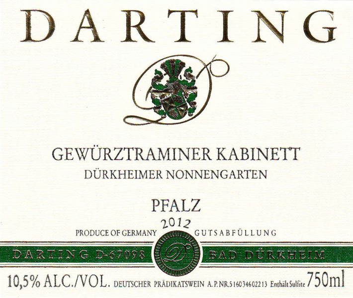 Drkheimer Nonnengarten Gewrztraminer Kabinett