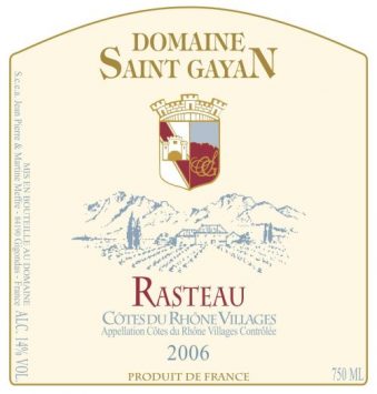 Rasteau, Domaine St. Gayan