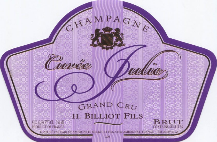 H Billiot Cuve Julie Brut