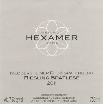 Meddersheimer Rheingrafenberg Riesling Spätlese