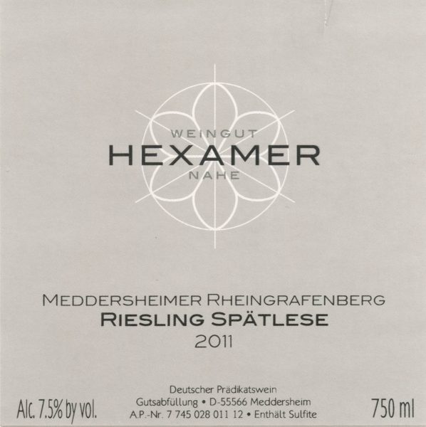 Meddersheimer Rheingrafenberg Riesling Sptlese