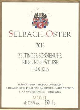 Wehlen Sonnenuhr Riesling Grosses Gewächs