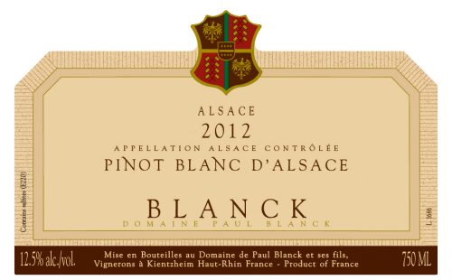 Pinot Blanc d'Alsace, Domaine Paul Blanck