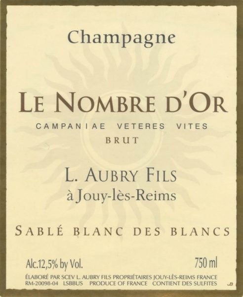 Le Nombre dOr Sabl Blanc des Blancs Brut