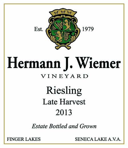 Riesling [Spatlese], 'Late Harvest', Hermann J. Wiemer