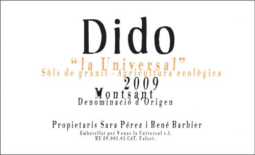 Montsant Tinto, 'Dido', Venus La Universal