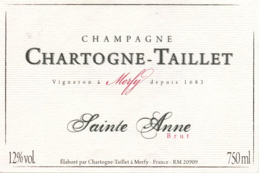Chartogne-Taillet 'Cuvée Ste.-Anne' Brut